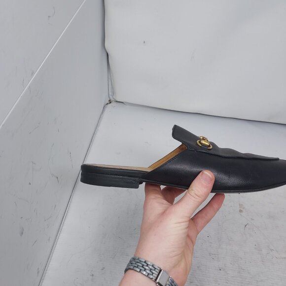 Gucci Black Horsebit Princetown Slide Mule - Picture 7 of 9